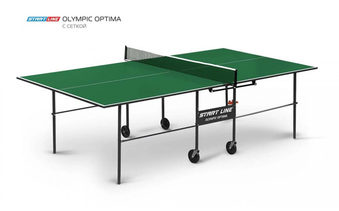 Теннисный стол Olympic green с сеткой Теннисный стол Olympic green с сеткой
