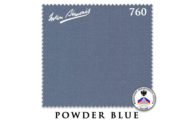 Сукно Iwan Simonis 760 195см Powder Blue Сукно Iwan Simonis 760 195см Powder Blue